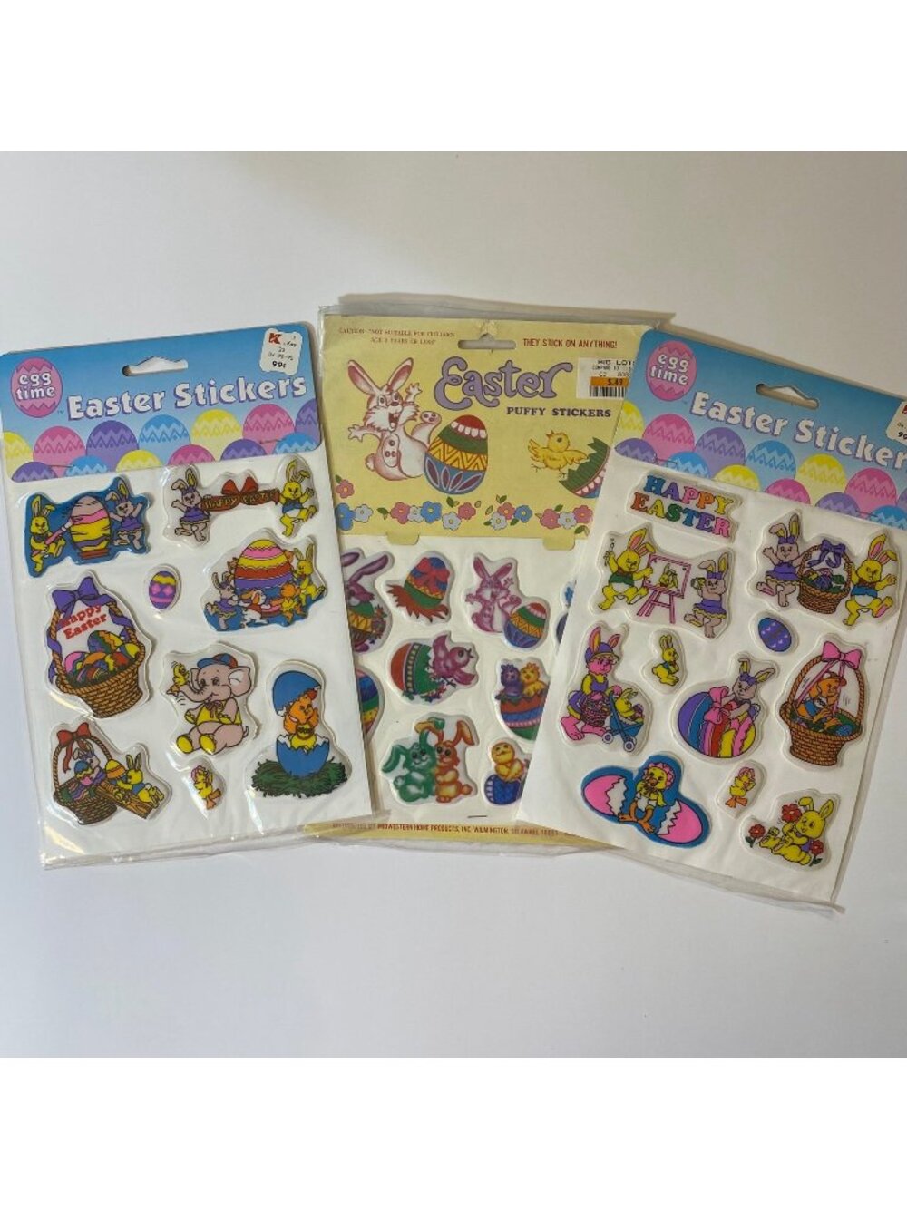 Vintage Easter Puffy Stickers Set